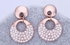 18k Rose Gold Plated Earrings with Austrian crystals