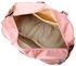Zipper Closure Duffel Bag Pink