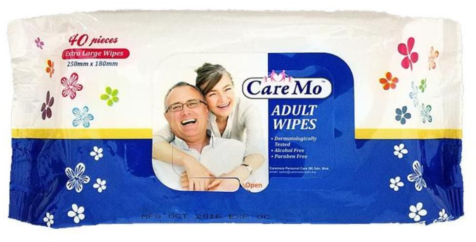 Care Mo Cleaning and Skin Care Adult Wipes (40 Sheets/pack)