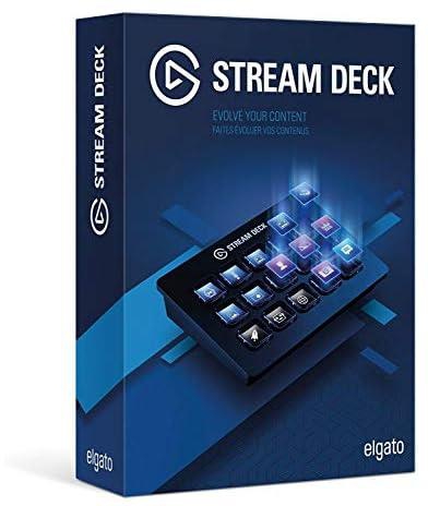 Elgato Stream Deck - Live Content Creation Controller with 15 Customizable LCD Keys, Adjustable Stand, for Windows 10 and macOS 10.11 or Later
