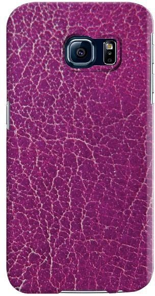 Stylizedd  Samsung Galaxy S6 Premium Slim Snap case cover Matte Finish - Purple Leather   S6-S-172M