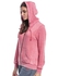 Tokyo Laundry Lakryn Zip Up Hoodie for Women, Coral Burnout