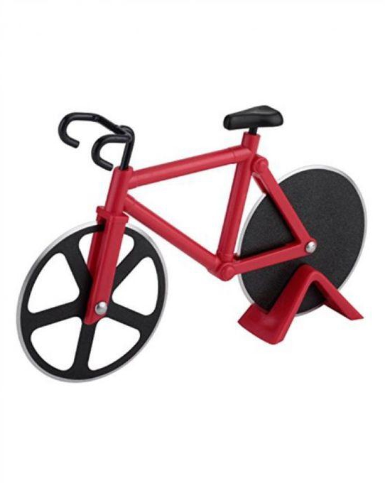 Generic Bicycle Pizza Cutter - Red