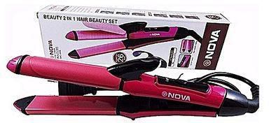 Nova Nova Beauty 2 In 1 Hair Straightner And Curler