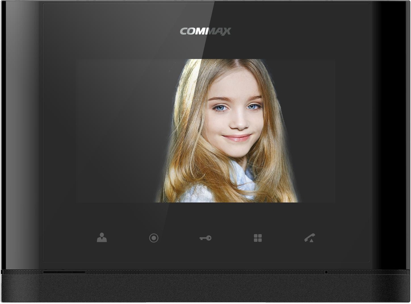 Commax, 7 Inch TFT LCD Display Intercom Without Headphone Touch Buttons