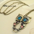 HN Brand-1Pcs/Set New Beautiful Exquisite pierced Necklace Owl short necklaces Pendant Women Jewelry