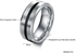 JewelOra Men's Pure Tungsten Steel Ring Size 11 USA Model RI101349