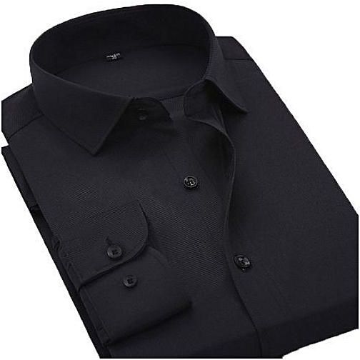 Fashion Men's Formal Shirt - Black