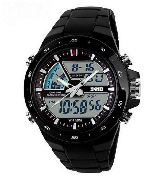 Skmei Sport Wrist Watch -Black