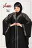 Women Black Silk Abaya For Outing