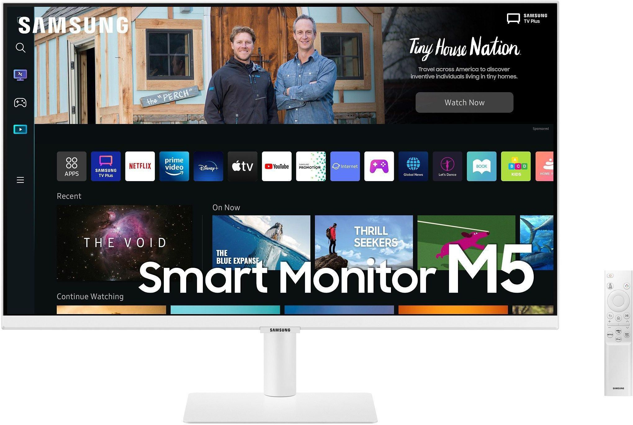 SAMSUNG Flat Smart Monitor M5, 27 inch, White