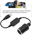 كابل محول USB A ذكر الى مقبس ولاعة السجائر في السيارة 12 فولت من هاوسي، محول USB الى ولاعة السجائر لمسجل القيادة، كلب الكتروني، شاحن سيارة (اقل من 8 واط)