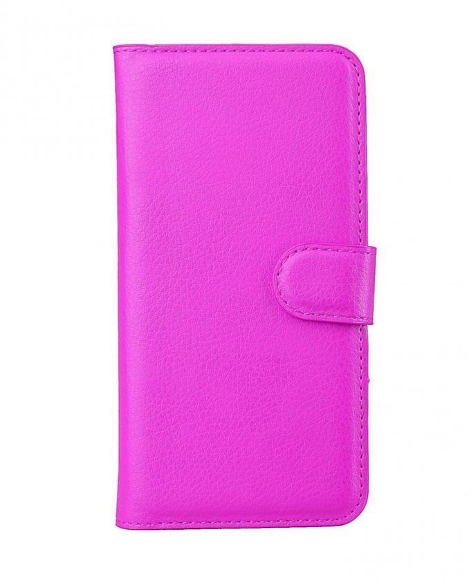 Elite PU Leather Flip Wallet Cover for Samsung Galaxy S6 - Purple