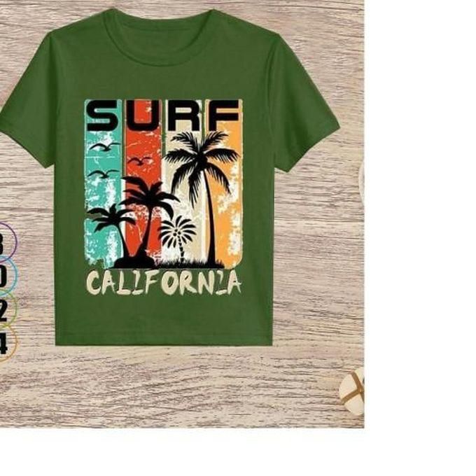 Summer T-shirt For Boys Cotton Single Full Lycra ( Surf )