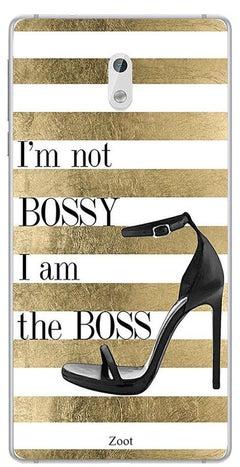 غطاء حماية واقٍ لهاتف نوكيا 3 تصميم بطبعة I Am Not Bossy I Am The Boss
