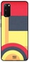 Skin Case Cover -for Samsung Galaxy S20 Circle At Bottom Red Yellow Grey Pattern Circle At Bottom Red Yellow Grey Pattern