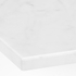 TOLKEN Countertop - white marble effect/foliated board 122x49 cm