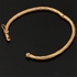Simple Design Gold Plated Oval Bracelet