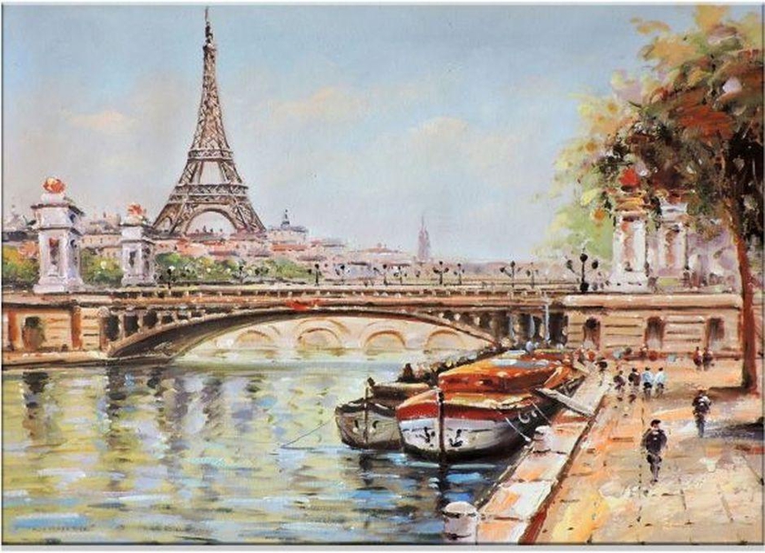 تابلوه بطبعة باريس من كايرو ايه 3 دي - 60×40 سم