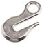 Generic 1/4" Eye Hoist Lifting Hook For Wire Rope Winch Cable Stainless Steel