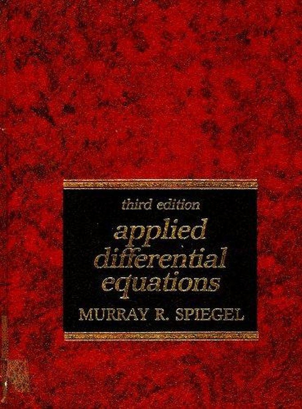 Pearson Applied Differential Equations ,Ed. :3