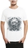 Ibrand H693 Unisex Printed T-Shirt - White, Medium