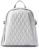 Silvio Torre Textured Leather Backpack -silver