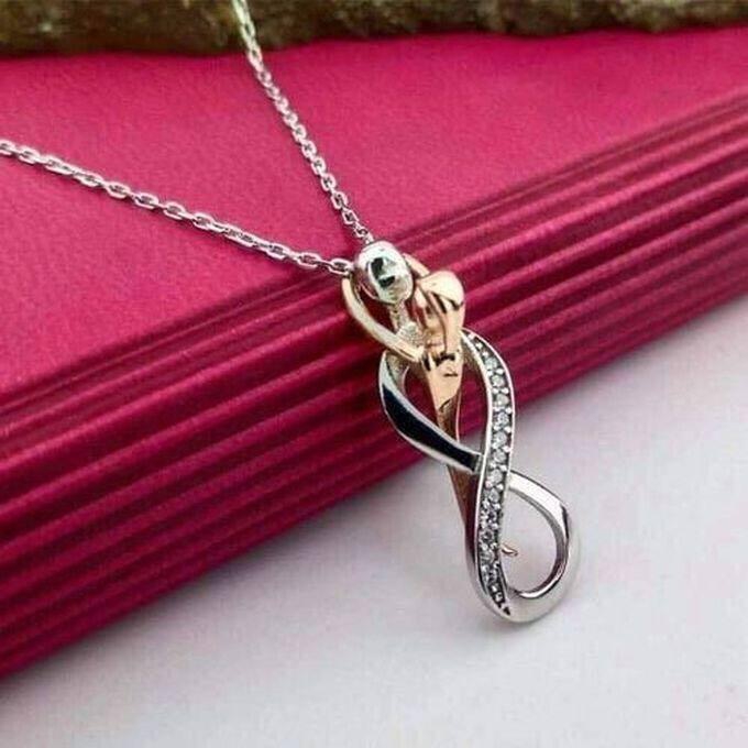 Infinity Couple - 925 Pure Silver Necklace