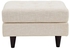 Modway Empress Mid-Century Modern Upholstered Fabric Ottoman In Beige