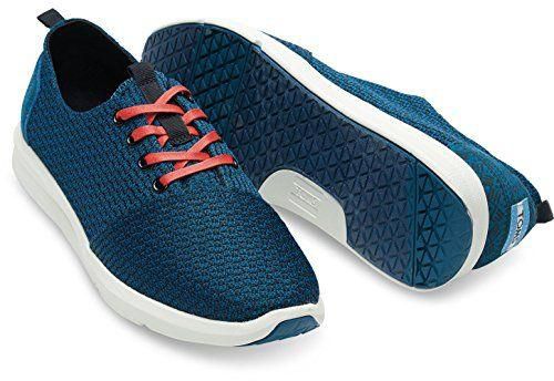 Fashion Sneakers Shoes for Men by TOMs, Size 7.5 UK, Blue, 10006433