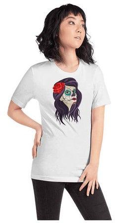 Printed Mexican Lady T-Shirt White