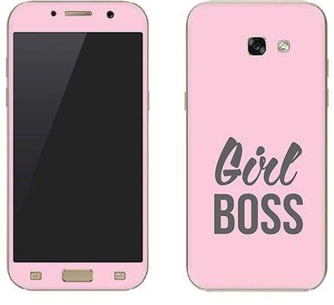 Vinyl Skin Decal For Samsung Galaxy A5 (2017) Girl Boss (Pink)