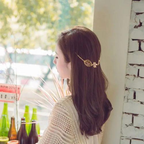 Fashion simple forest style literary fan leaves hairpin hair accessories women