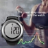 Heart Rate Monitor and Chest Strap, Exercise Heart Rate Monitor, Sports Watch with HRM, Waterproof, Stopwatch, Hourly Chime T007, Black