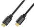 Lazor Hdmi Cable 2.0 24K Gold-Plated Connectors 4K 50/60Hz Ultra Hd 3D Cord Braided Hd12 Black- 3M