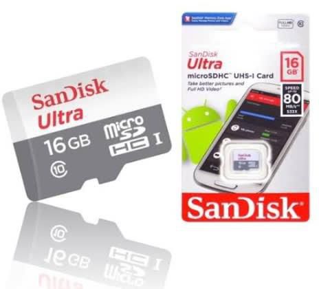 Ultra Memory Card -16GB -80mb/s Speed