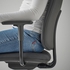 SMÖRKULL Office chair with armrests - Gräsnäs dark grey