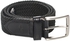 Dockers 35mm Braided Elastic Belt for Men - Leather, 38 US, Black