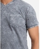 Agu Tie Dye V-Neck T-Shirt - Grey