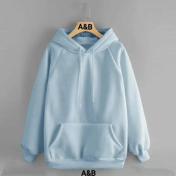Baby Blue & Polyester Hoodie
