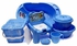 Baby Bath Set 7pcs - Blue + Pop Up Baby Bed Net - Blue