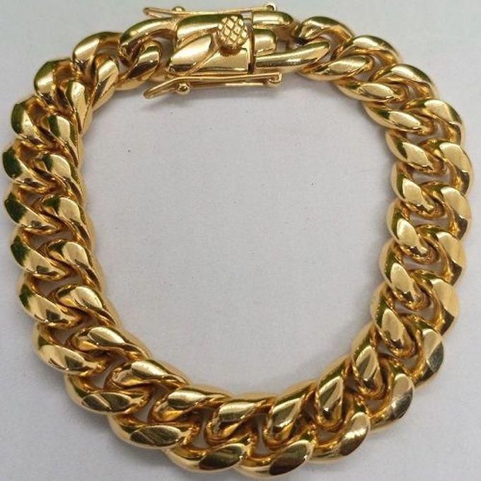 Steel Bracelet- Gold