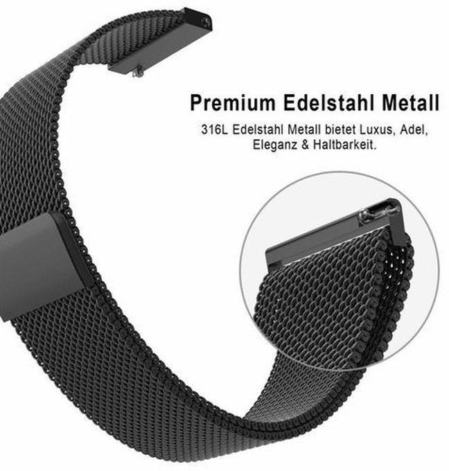Stainless Steel Band 22mm Huawei Watch 3/3 Pro 46/48mm - Black