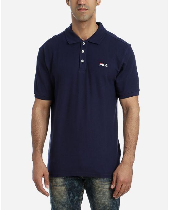 Fila Solid Polo Shirt - Navy Blue