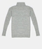 roud plain pullover with cable sleeves Grey
