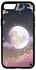 غطاء حماية مطبوع ايفون 6s بلس صورة فنية للقمر مع زهور