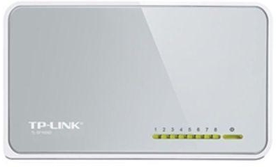 TP-Link TL-SF1008D - 8-Port - 10/100Mbps - Desktop Switch - White