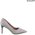 Alfio Raldo di Classe Pointed Glittery Pump Heels Shoes (Silver)