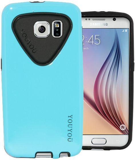Youyou origin series cover for Samsung Galaxy S6 Light Blue