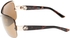 نظارة جيس بتصميم ملتف بنية للنساء - GUESSSUN-GF0274-32F-115-75-22-124